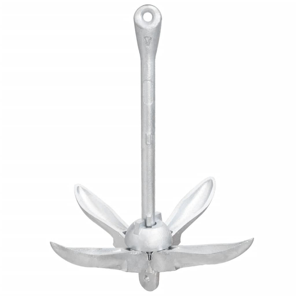 Folding Anchor Silver 1,5 kg Malleable Iron