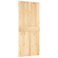 Sliding Door with Hardware Set 90x210 cm Solid Wood Pine
