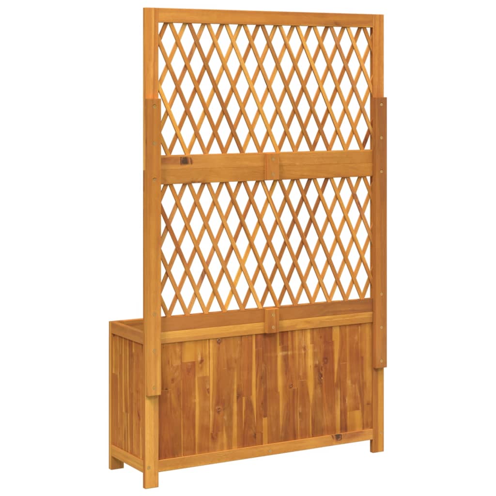 Planter with Trellis 100x32x165 cm Solid Wood Acacia