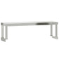 Kitchen Work Table with Overshelf 110x55x120 cm Stainless Steel