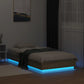 Bed Frame with LED Lights Sonoma Oak 90x190 cm