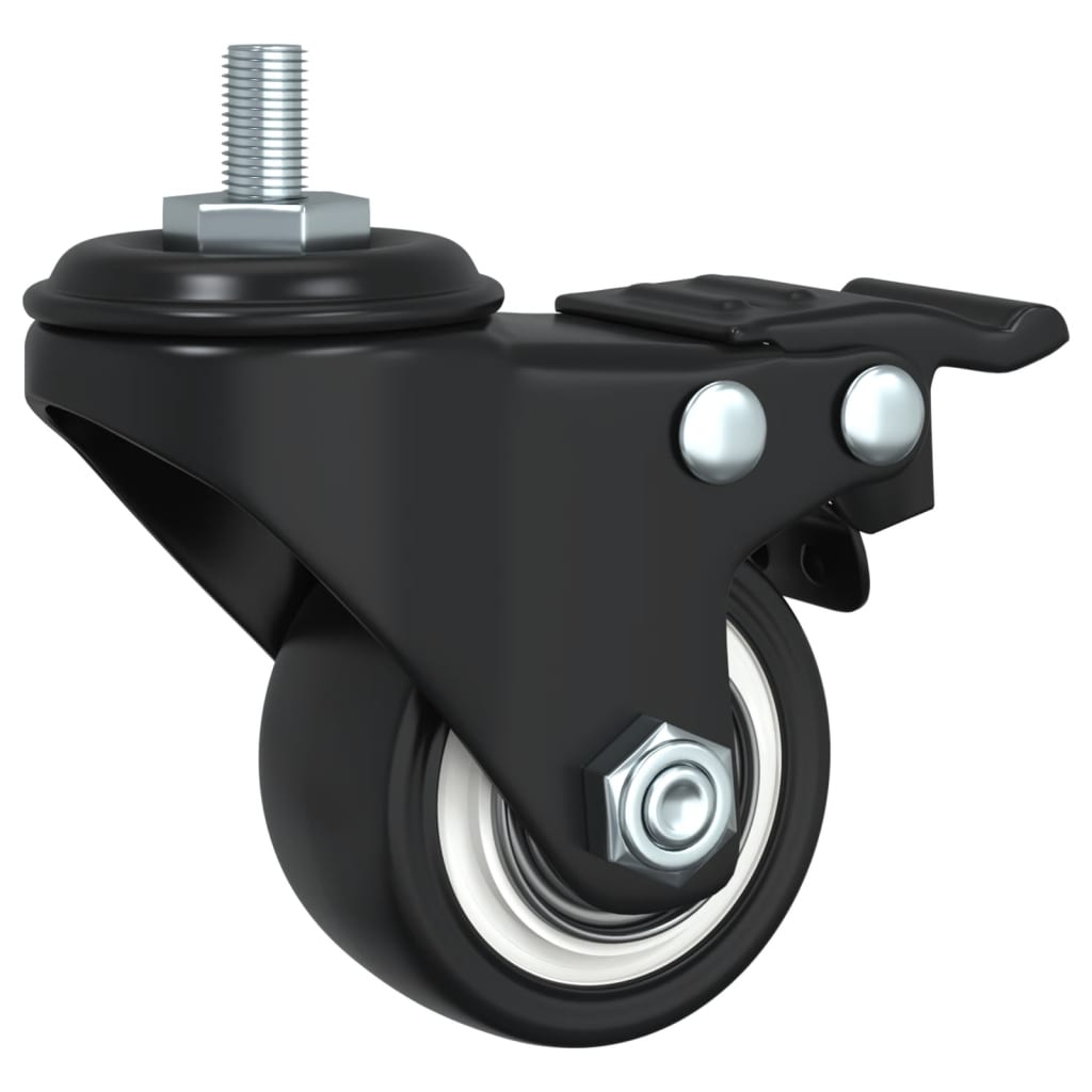 Caster Wheels 4 pcs Black 35 mm Iron