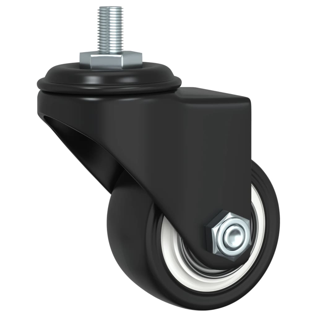 Caster Wheels 4 pcs Black 35 mm Iron