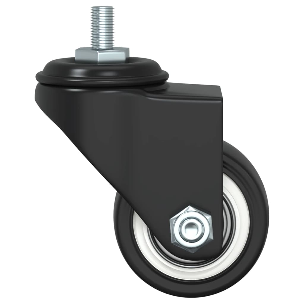 Caster Wheels 4 pcs Black 35 mm Iron