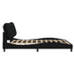 Bed Frame with Headboard Black 180x200 cm Fabric