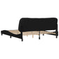 Bed Frame with Headboard Black 180x200 cm Fabric