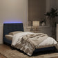 Bed Frame with LED Light Dark Grey 90x190 cm Velvet (AU only)