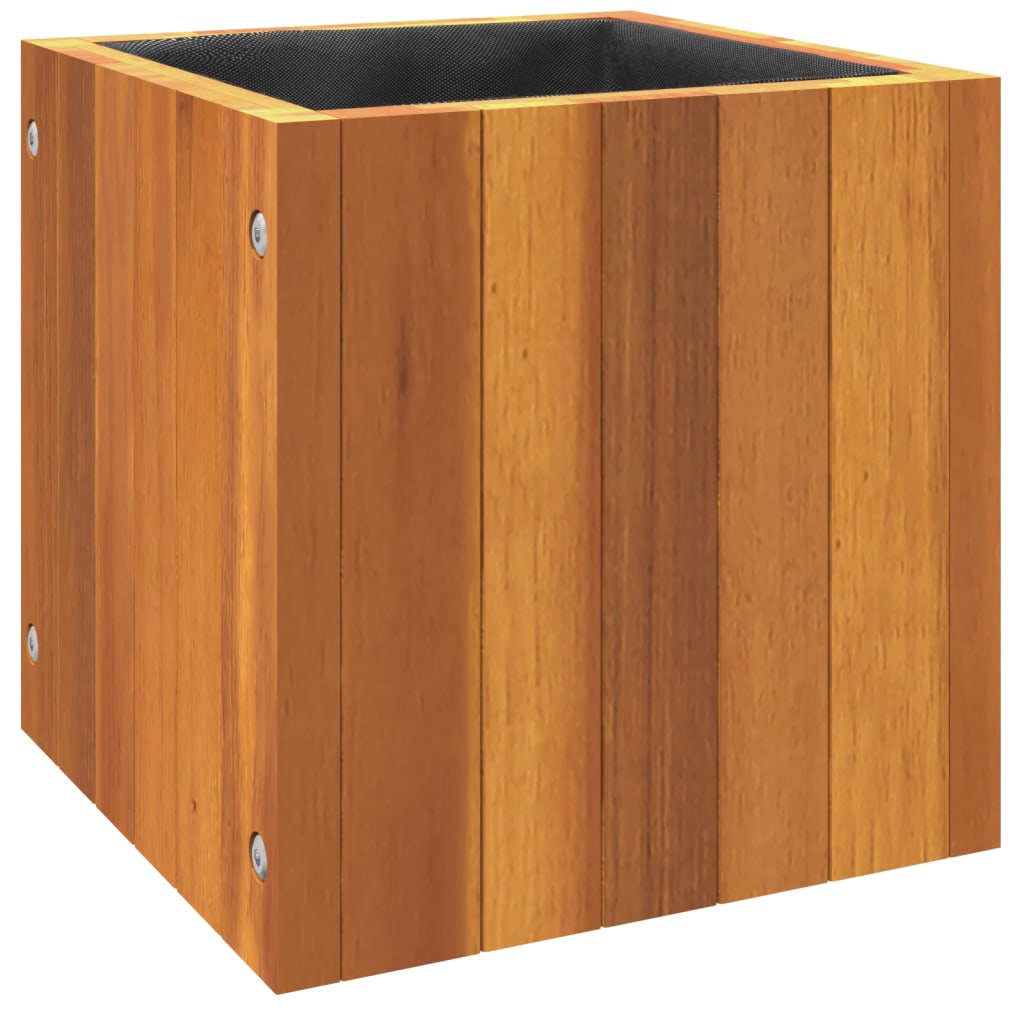 Garden Planter 25x25x25 cm Solid Wood Acacia