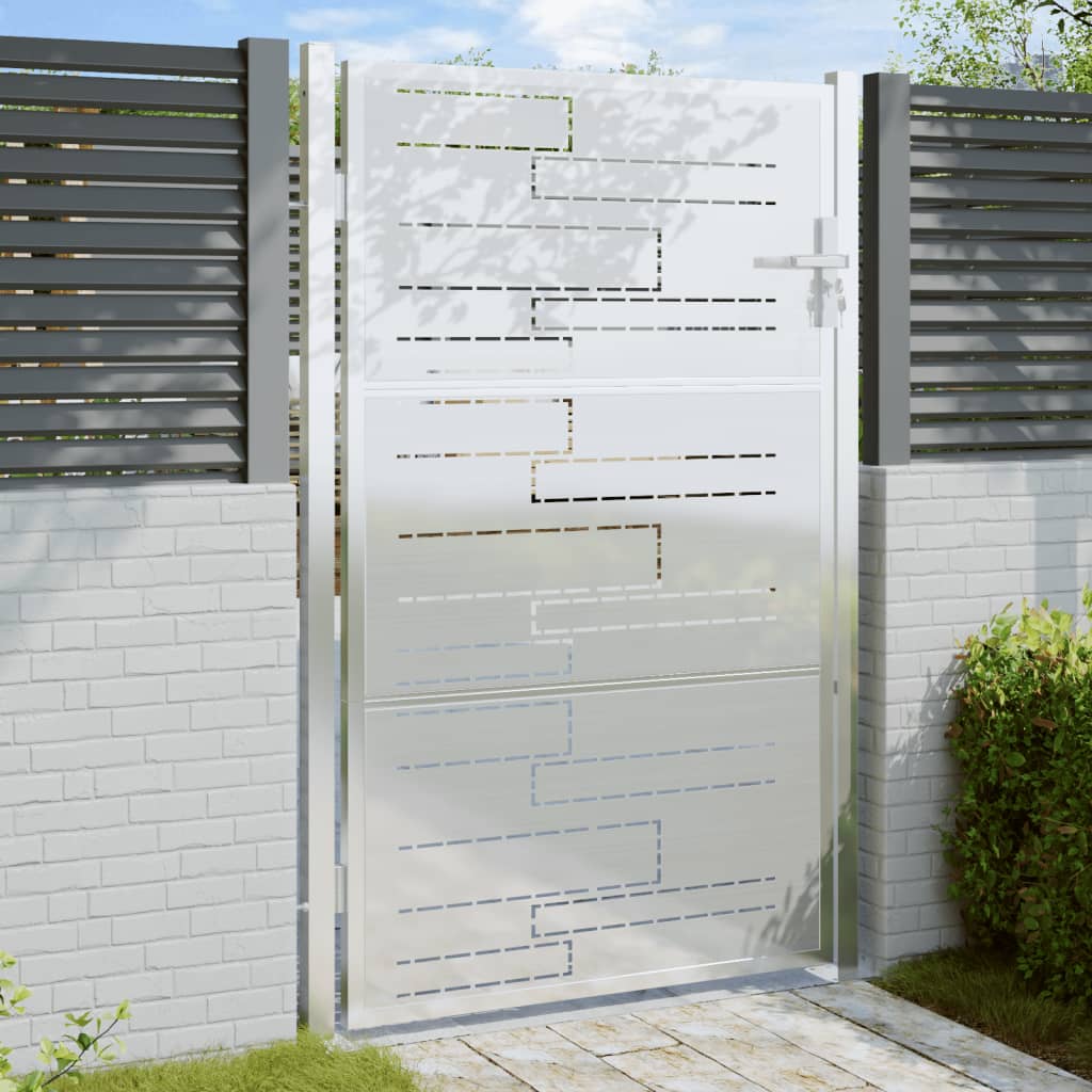 Garden Gate 100x150 cm Stainless Steel