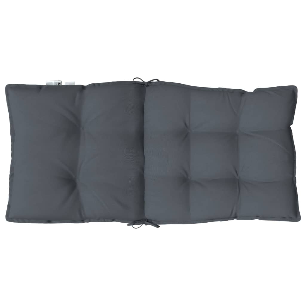 Lowback Chair Cushions 6 pcs Anthracite Oxford Fabric