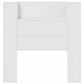 Headboard Cabinet with LED White 100x16,5x103,5 cm