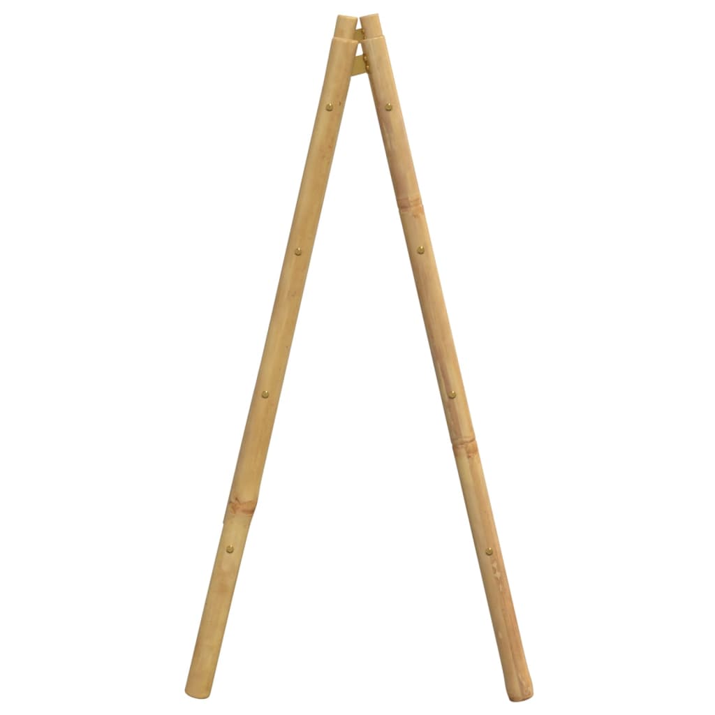 Double Towel Ladder with 4 Rungs 90x50x100 cm Bamboo