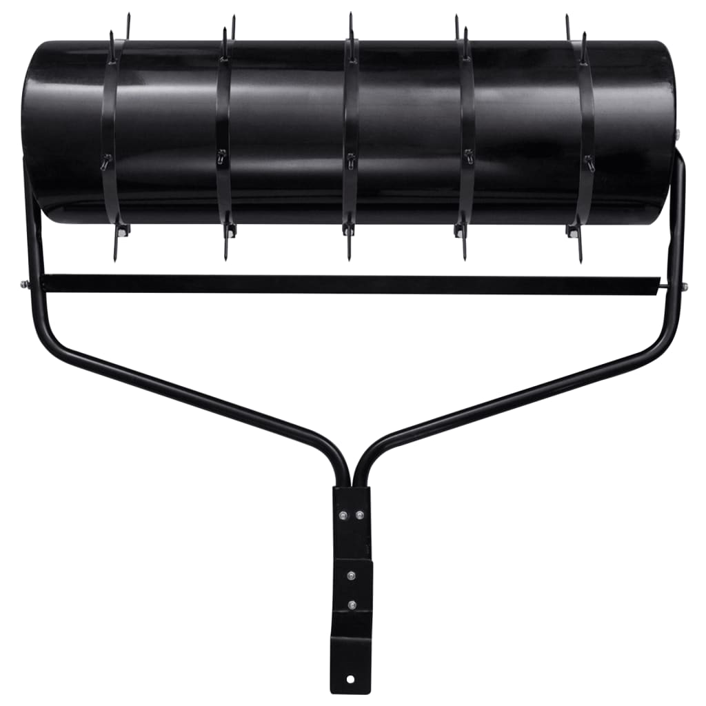 Garden Lawn Roller with Aerator Clamps Black 63 L Iron