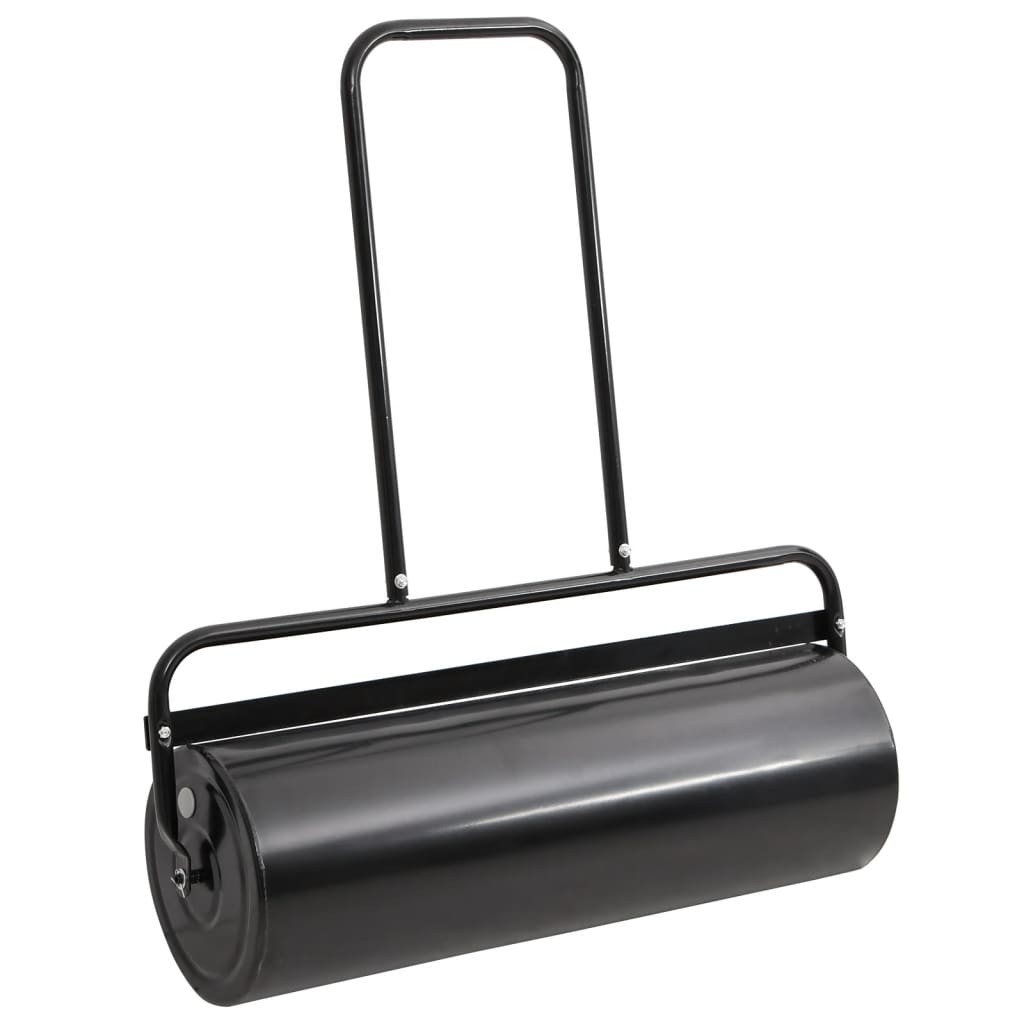 Garden Lawn Roller with Aerator Clamps Black 63 L Iron and Steel