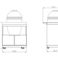 Rockpool White 6B + 21” Kamado Smoker : Designer Outdoor Kitchen BBQ Package Inc Wok Burner, Fridge, Sink, Rotisserie & BBQ Covers.