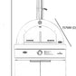 22” Gas Pizza Oven Module: Rockpool Black Inc Pizza Oven, Trolley, Cabinet Shelves, Castors, Twin Pizza Level, Pizza Peel