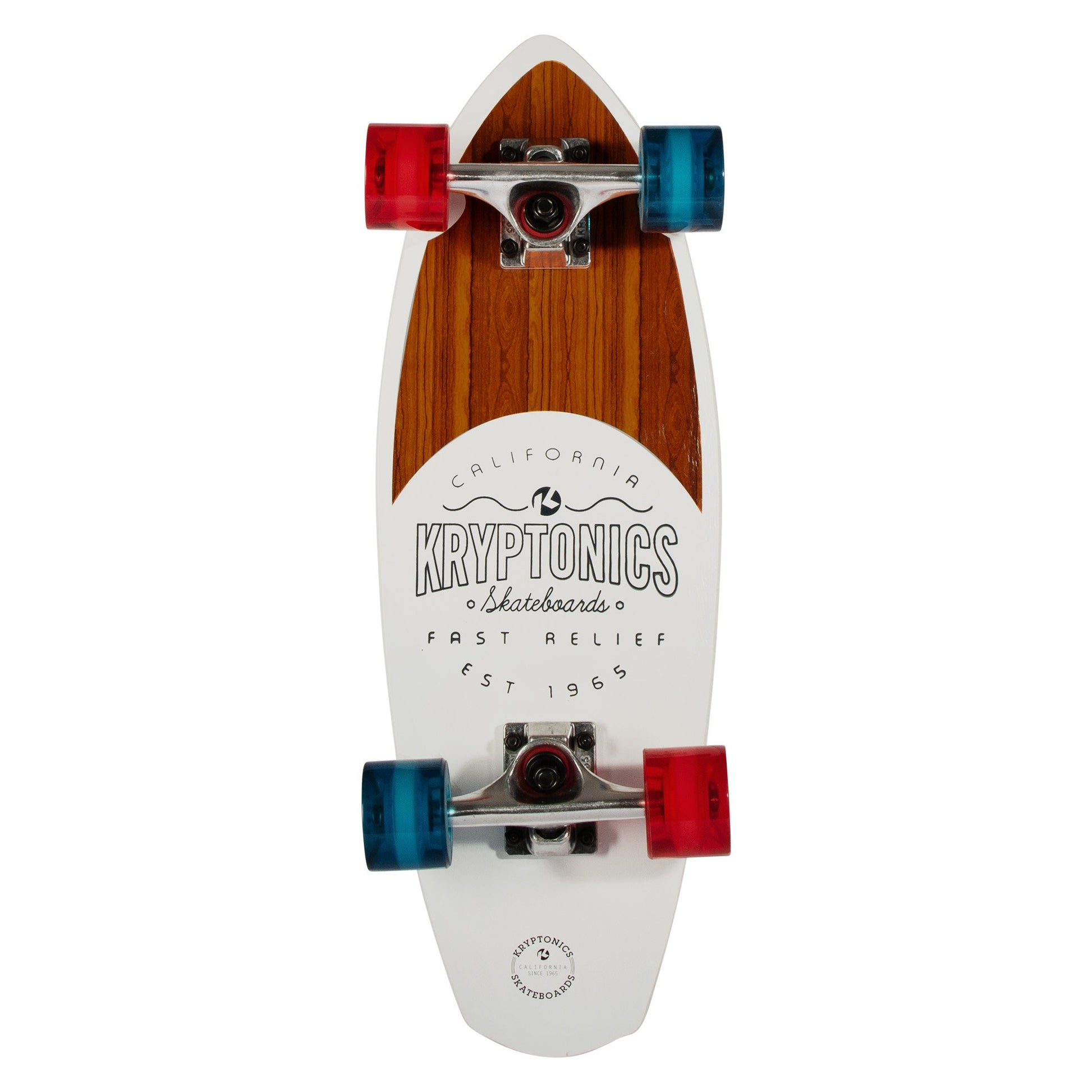 Kryptonics 23-inch Mini Fat Cruiser Board - Liberty Blue