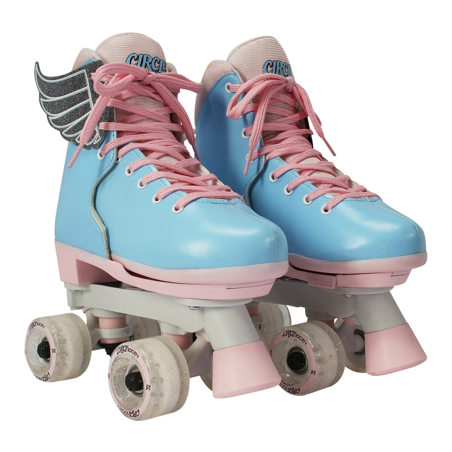 Circle Society Adjustable Kids Quad Roller Skates - Cotton Candy