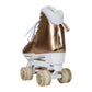 Circle Society Adjustable Quad Kids Roller Skates - Metallic Rose Gold