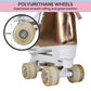 Circle Society Adjustable Quad Kids Roller Skates - Metallic Rose Gold