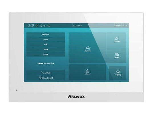 2-WIRE SIP INDOOR UNIT WITH WI-FI IN WHITE LINUX VERSION