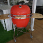 Grill King 27” Kamado Ceramic Charcoal Grill With Trolley & Side Tables