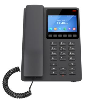 DESKTOP HOTEL PHONE 3.5 COLOR LCD POE DUAL-BAND WIFI 6 BLACK