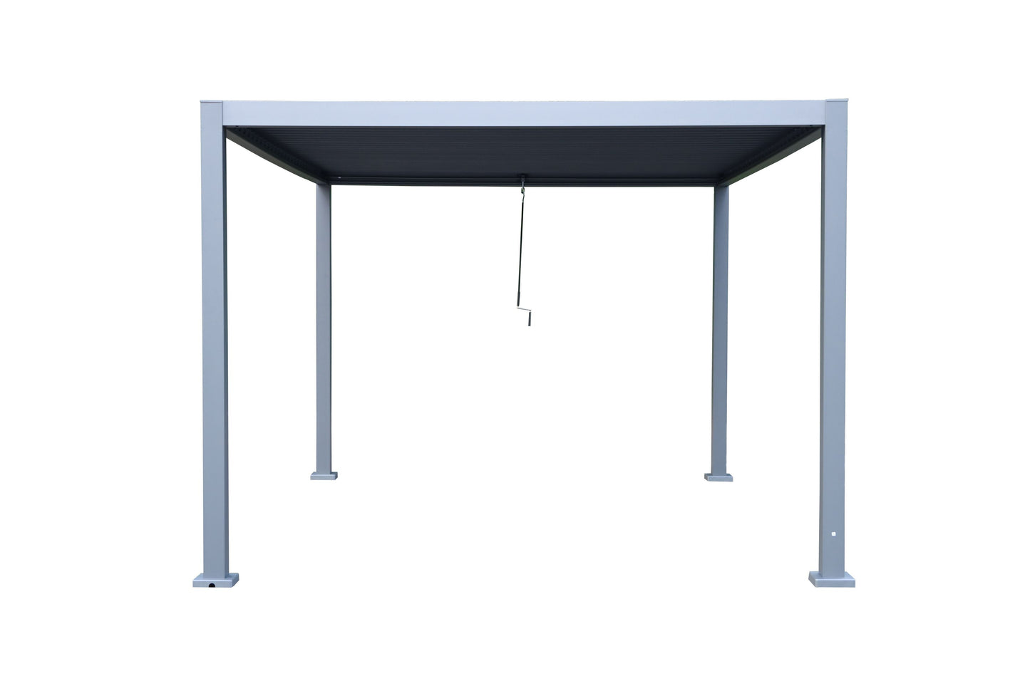 GazeboMate Aluminum Black Louvre Gazebo 3M x 4M