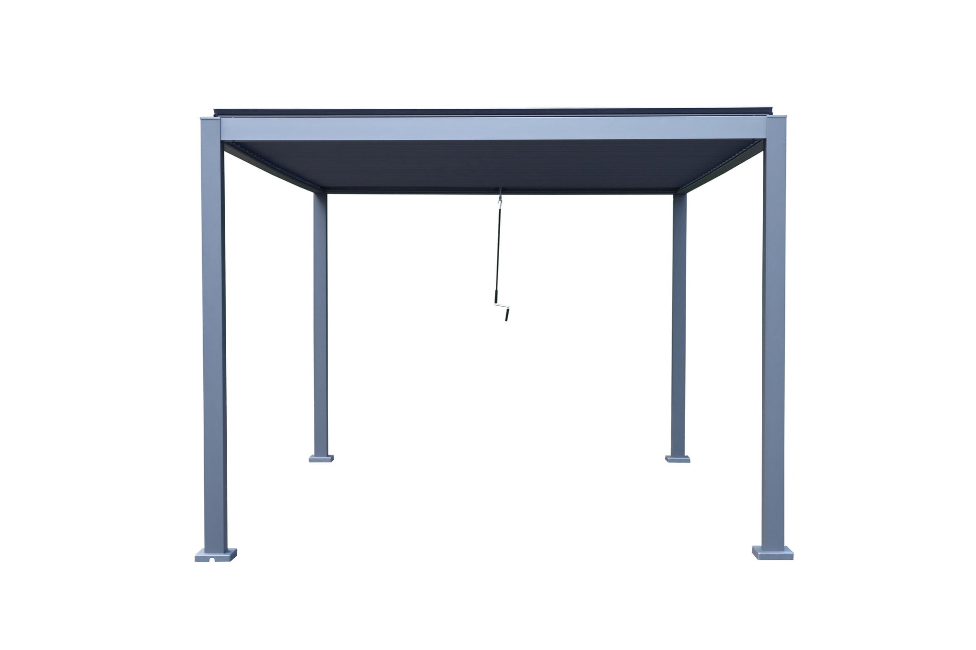 GazeboMate Aluminum Black Louvre Gazebo 3M x 4M