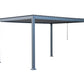 GazeboMate Aluminum Black Louvre Gazebo 3M x 4M