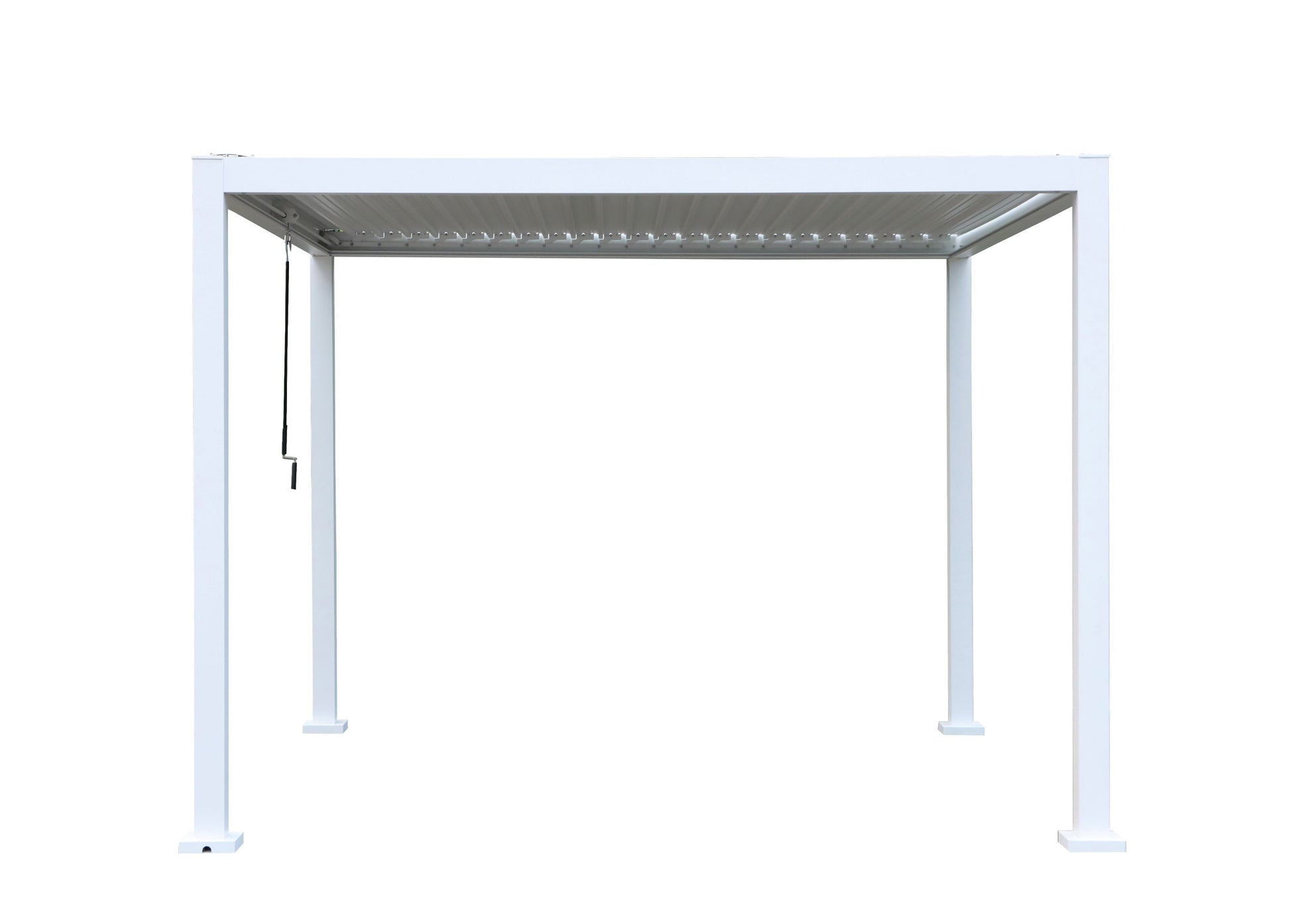 GazeboMate Aluminum White Louvre Gazebo 3M x 3M