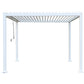 GazeboMate Aluminum White Louvre Gazebo 3M x 3M