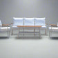 Zurich 4-Piece Aluminium Outdoor Lounge Setting — WHITE