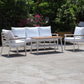 Zurich 4-Piece Aluminium Outdoor Lounge Setting — WHITE