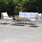 Zurich 4-Piece Aluminium Outdoor Lounge Setting — WHITE