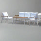 Zurich 4-Piece Aluminium Outdoor Lounge Setting — WHITE