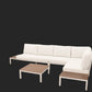 Outdoor Havana Package In White - Outdoor Aluminium & Acacia Modular Corner Lounge