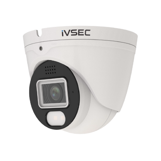 IVSEC TURRET IP CAMERA 8MP 2.8MM FIXED LENS 25FPS POE IP66 ADV DET ADV IVS