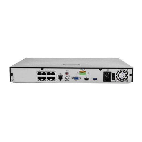 UNV NVR302-08E-P8 8CH 2 SATA 1U H265 & 4K