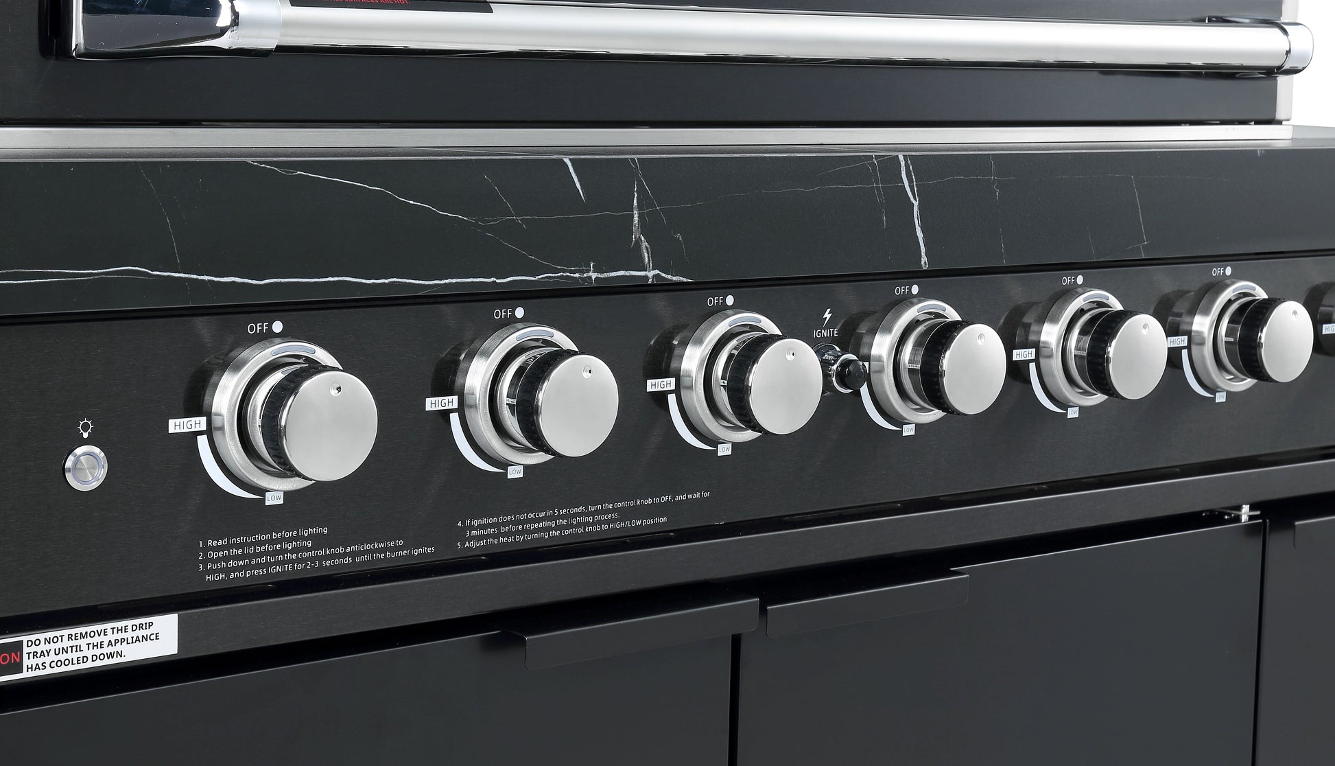 Rockpool Black 6B + 188L Kegerator : Designer Outdoor Kitchen BBQ Package Inc Wok Burner, Fridge, Sink, Rotisserie & BBQ Covers.