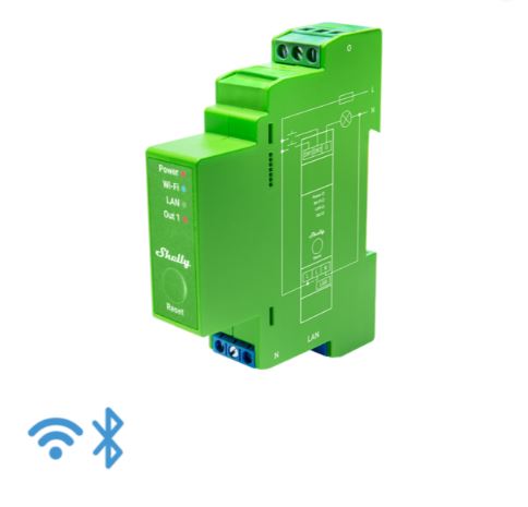 1 CIRCUIT DIN RAIL DIMMER WI-FI RELAY SWITCH WITH POWER METERING