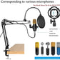 Microphone Radio Broadcasting Stand With 3/8t o 5/8 Screw Adapter