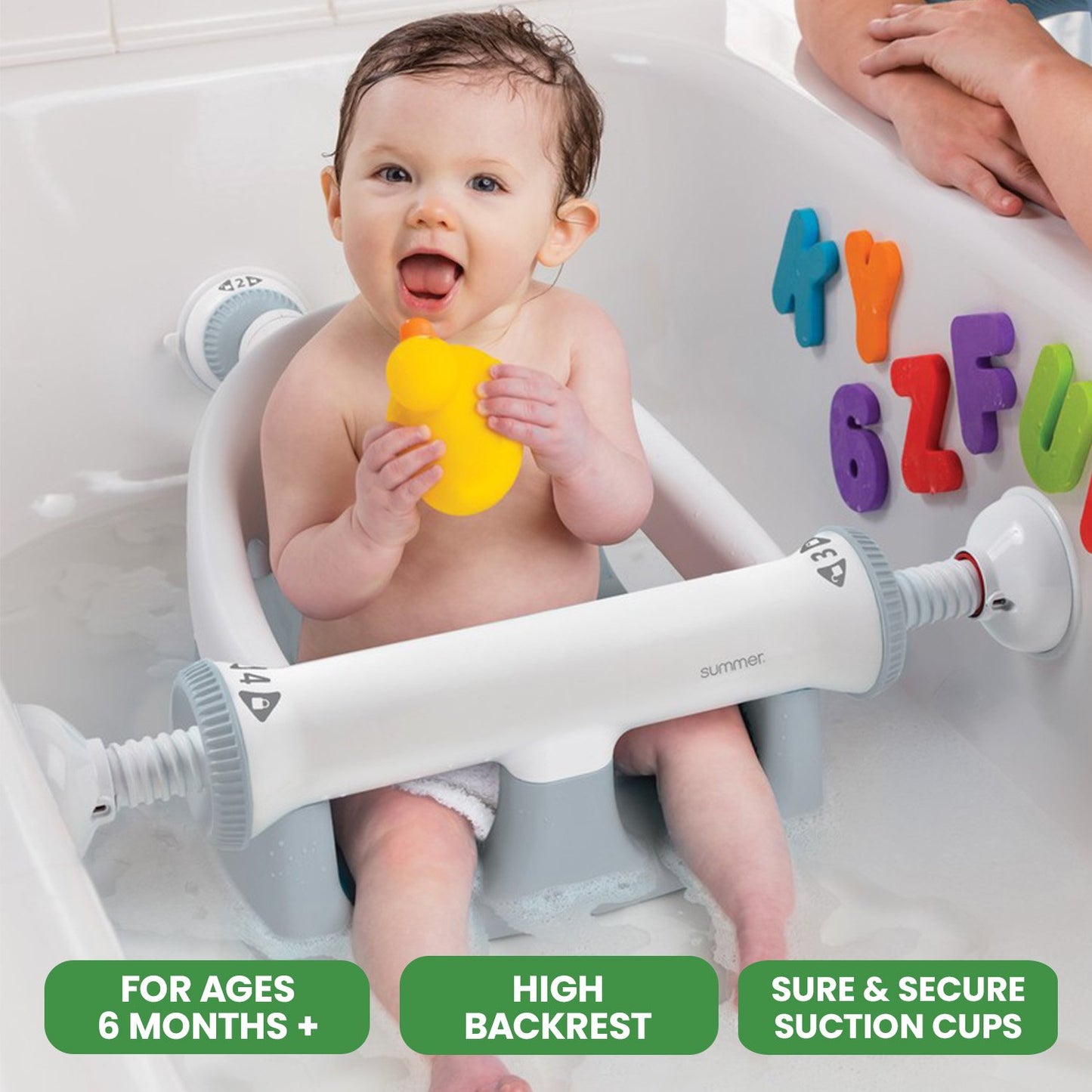 Childcare Baby Bath Seat - Grey