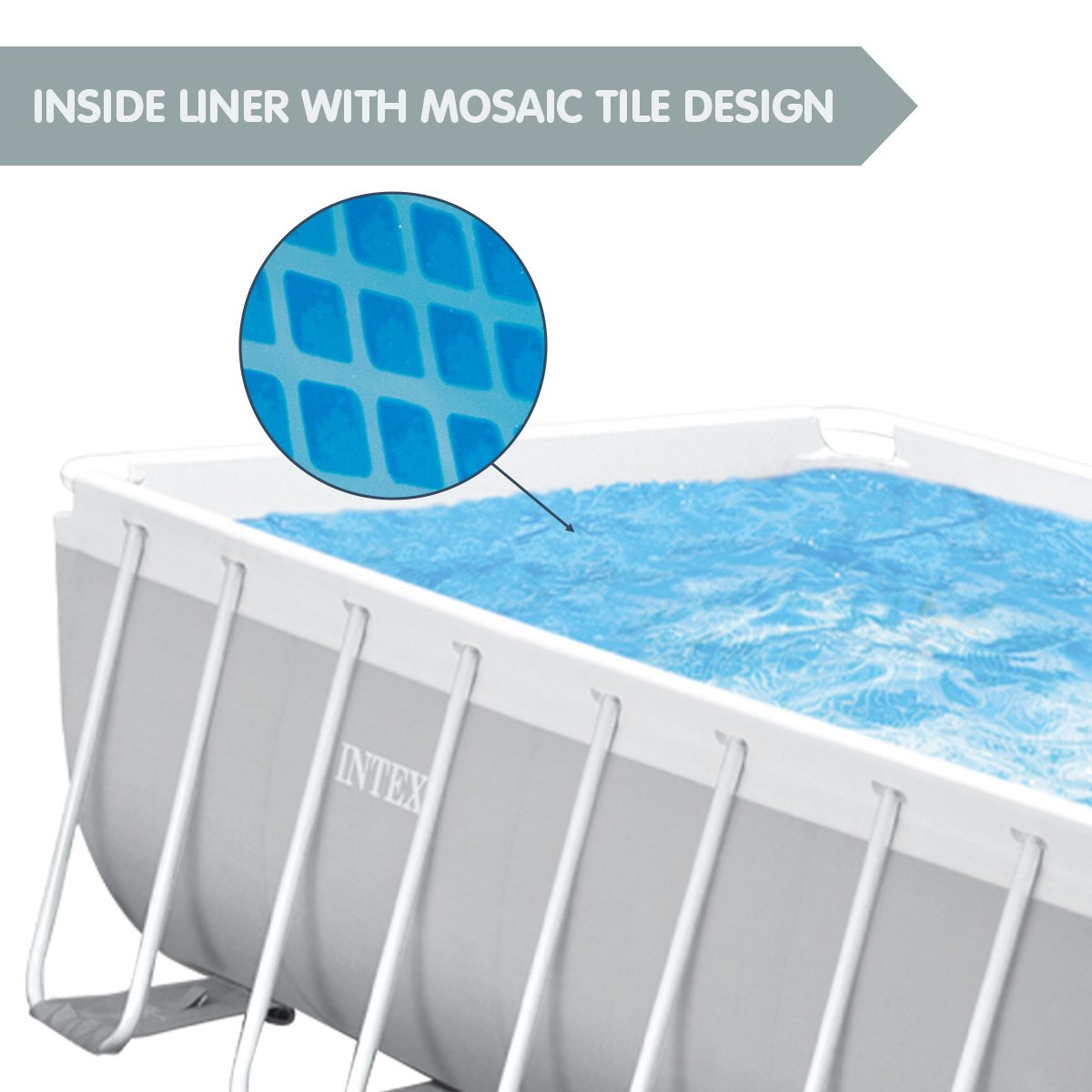 Intex 26788AU Above Ground Swimming Pool Rectangular 4m x 2m with Pump