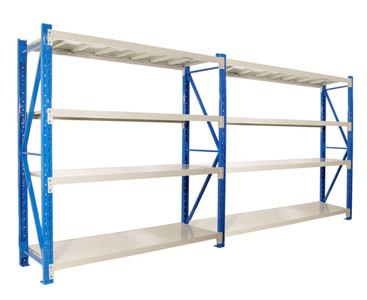 2 Bay Garage Storage Steel Rack Shelving 3.0m 800kg