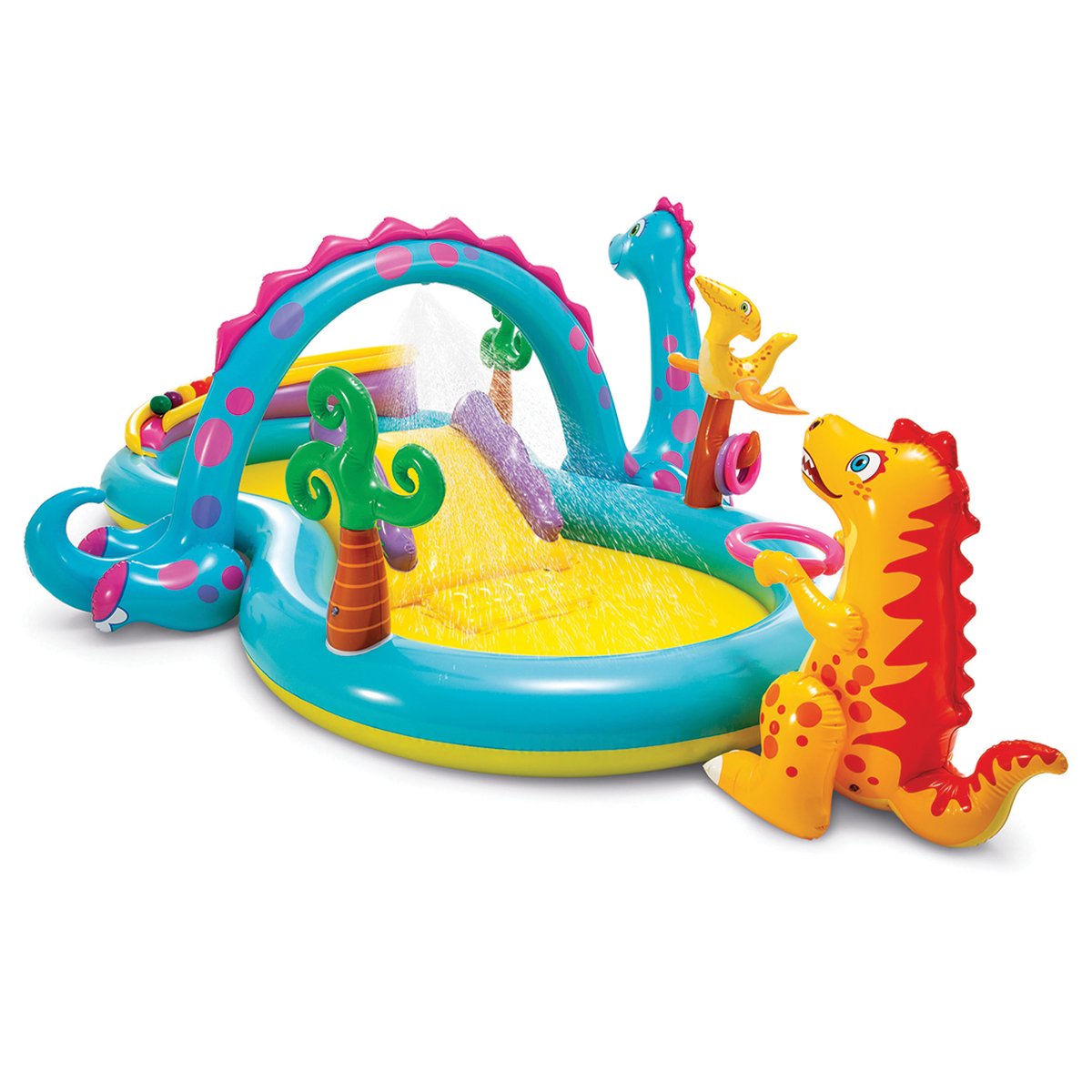 Intex 57135NP Dinoland Play Centre Inflatable Kids Pool with Slide