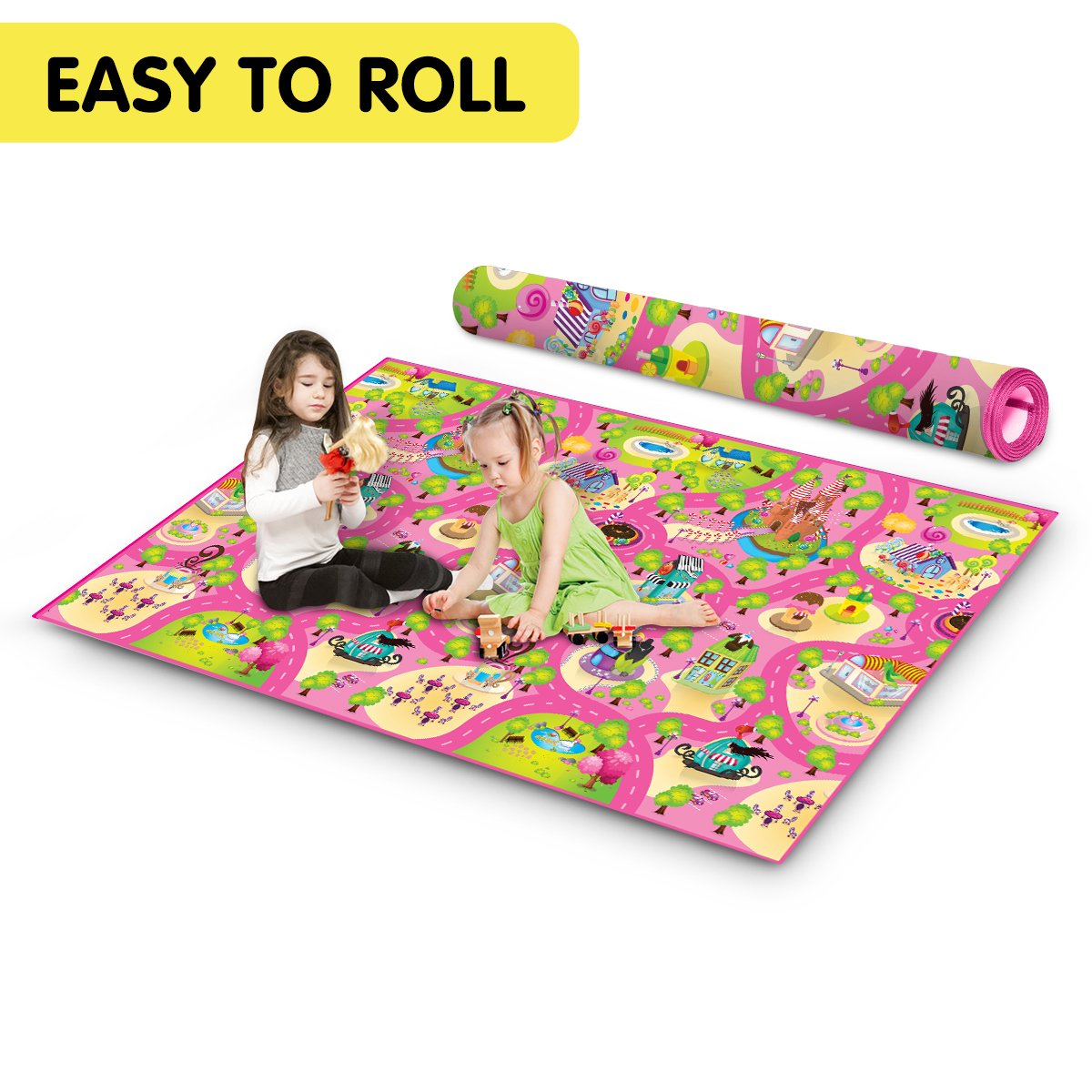 Rollmatz Candyland Baby Kids Play Floor Mat 200cm x 120cm