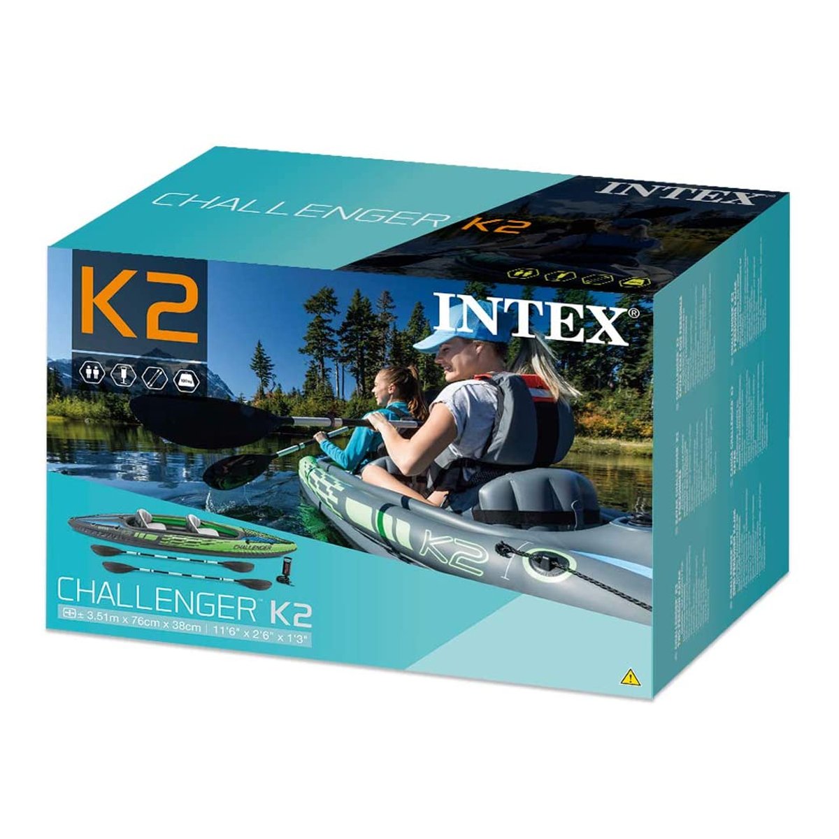 Intex Challenger K2 2-Seater Inflatable Kayak 68306NP