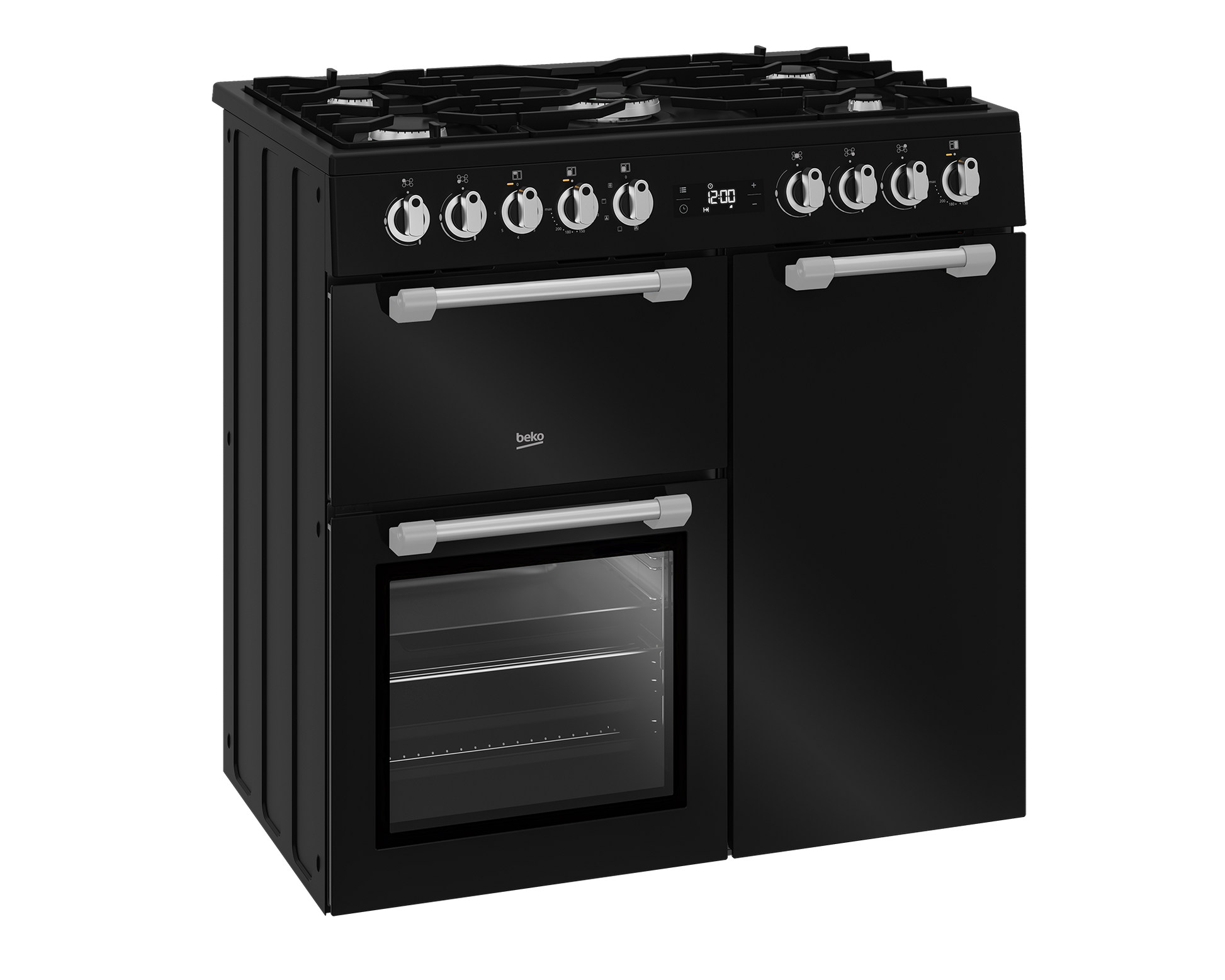 Beko Freestanding Cooker (Multi-functional 90 cm Triple Oven with Gas Cooktop)