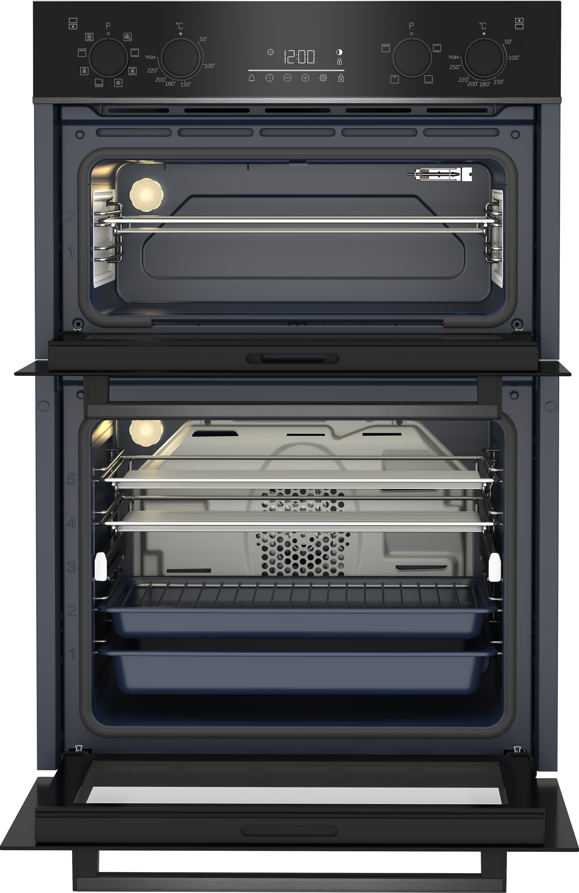 Beko Built-In Oven (90 cm Double, 81 L)